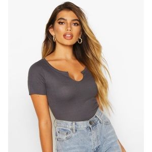 💜Basic notch top💜